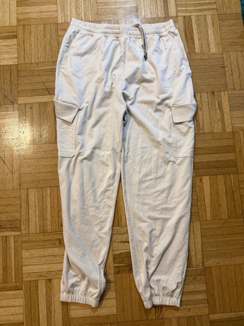 Vuori Boyfriend Cargo Joggers Ecru Heather